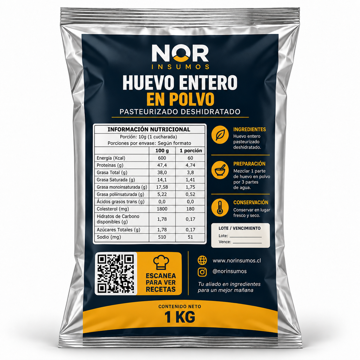 Huevo en polvo